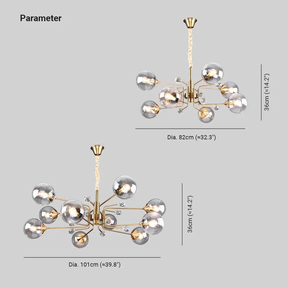 Adjustable Flow Line Modern Chandelier - Clowas