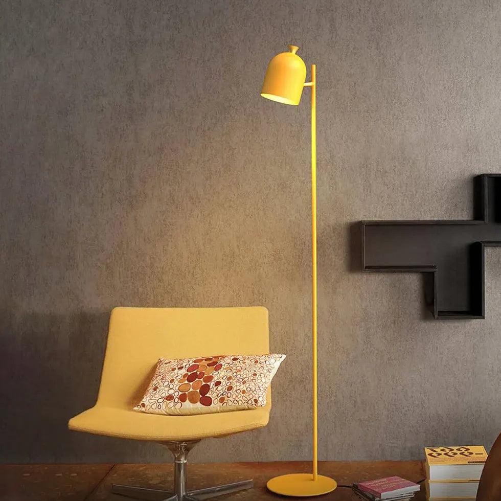 Adjustable Head Straight Rod Minimalist Floor Lamp - Clowas