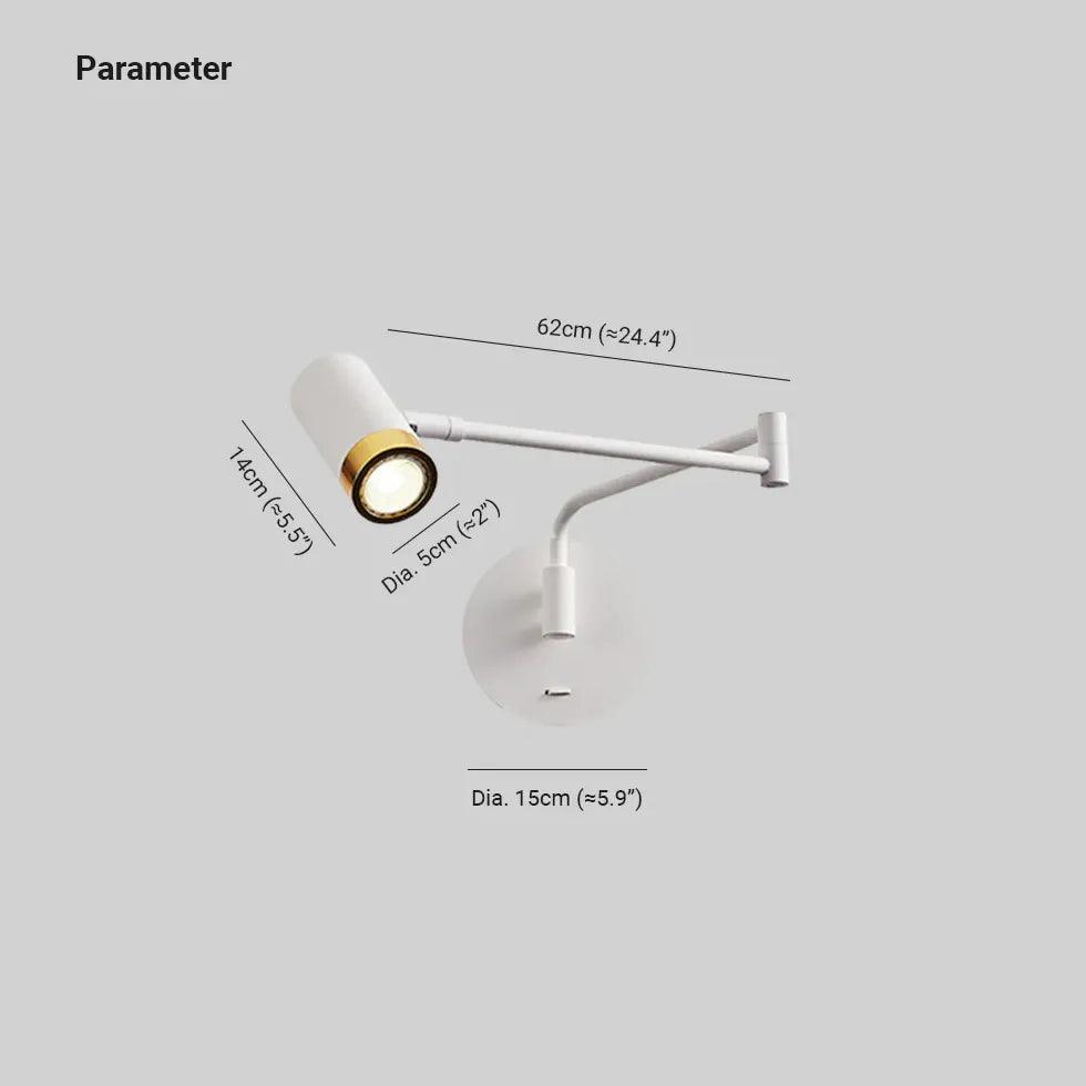 Adjustable Led Bedside reading Spotlight - Clowas