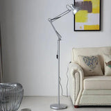 Adjustable Long-Arm Plug-In Reading Floor Lamp - Clowas