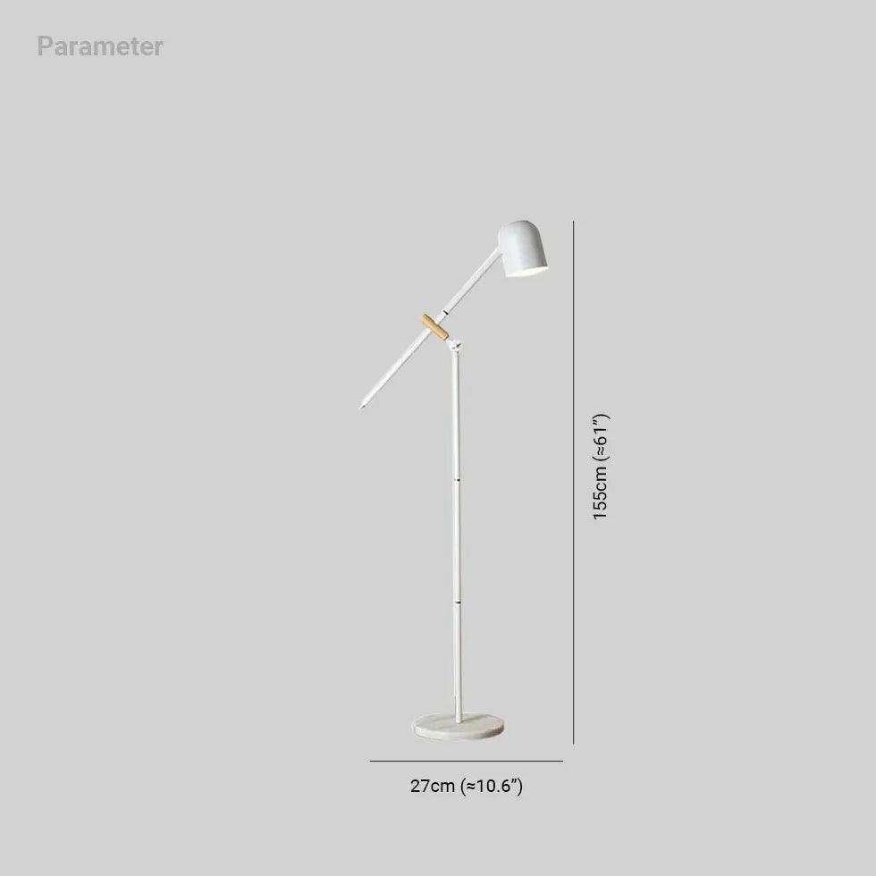 Adjustable Long Pole Reading Floor Lamp - Clowas