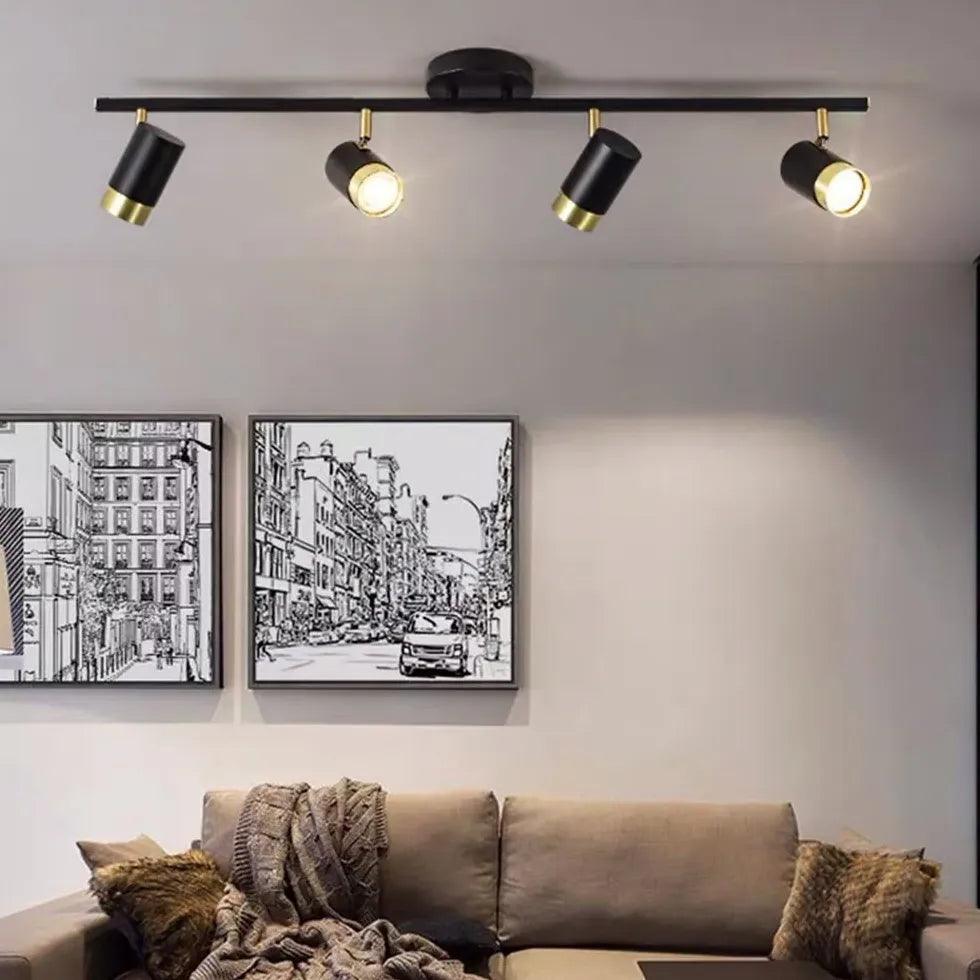 Sliding Cylinders LED Track Light for Living Room