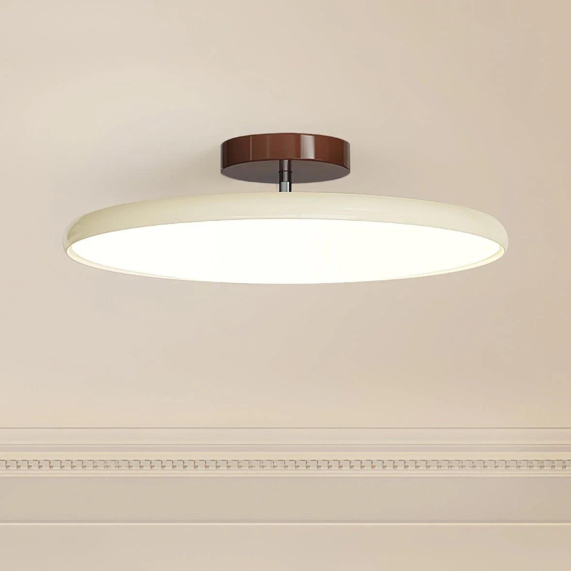 French Cream Round Light for Ceiling in Bedroom