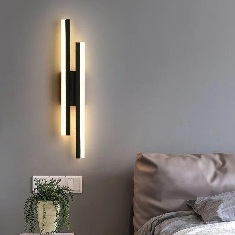 Minimalist Double Linear Dimmable Modern Wall Lights - Clowas