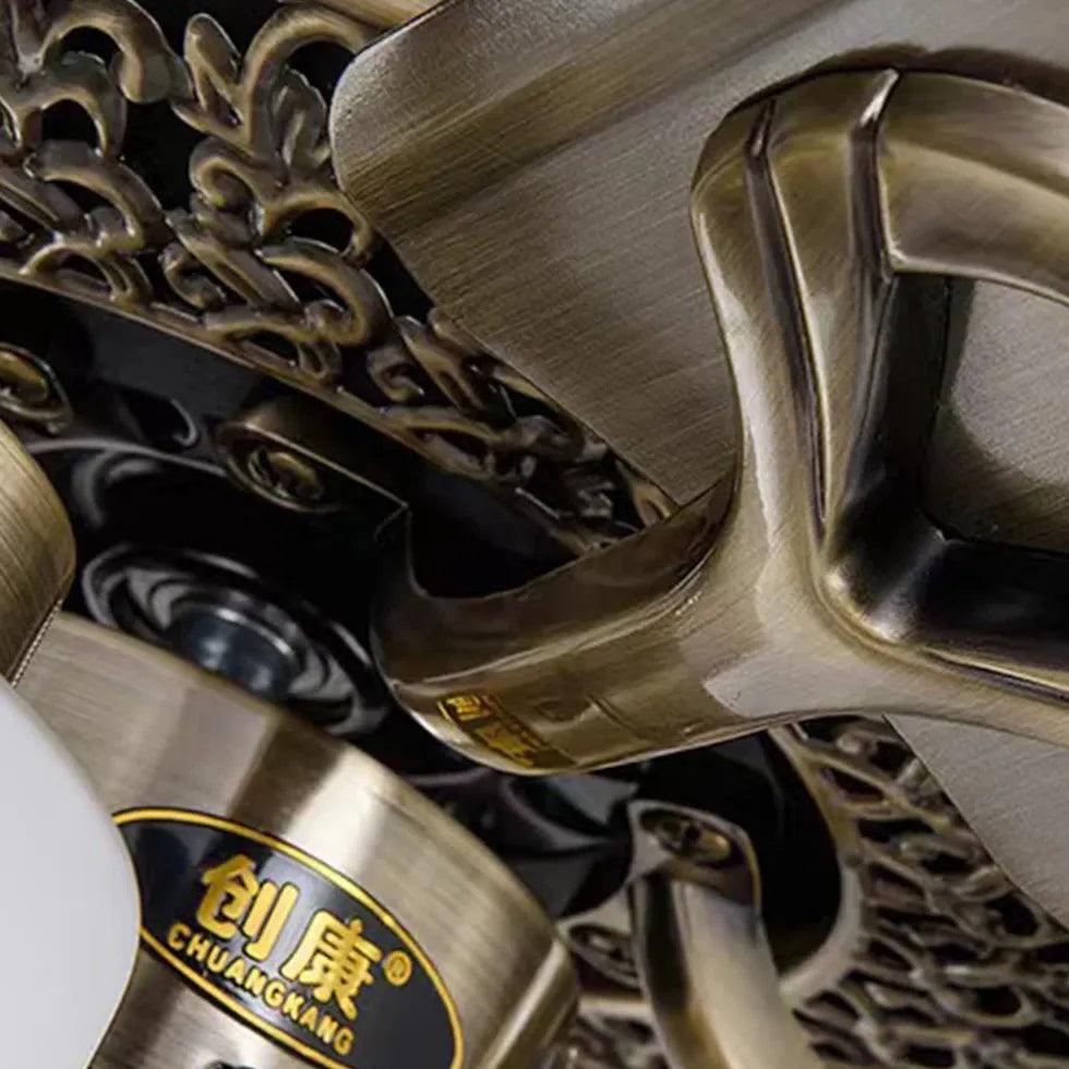 Cylindrical Shade Zipper Switch Vintage Fan Light - Clowas