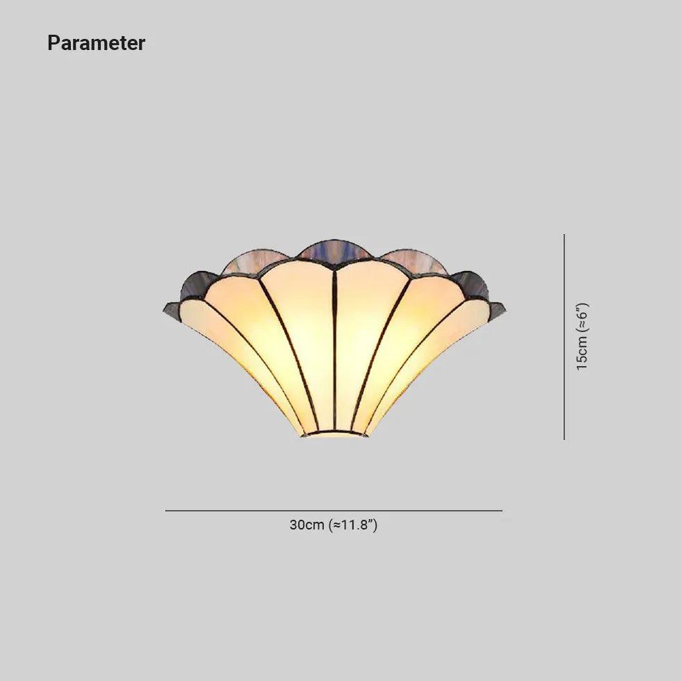 Tiffany Shell Shaped Vintage Wall Lights - Clowas