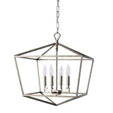 Retro Brass Birdcage Chandelier for Living Room
