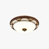 Brass Round Vintage Ceiling Light - Clowas