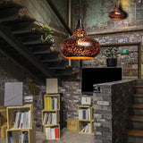 Black Hollow Design Minimalist Dining Room Pendant Light - Clowas