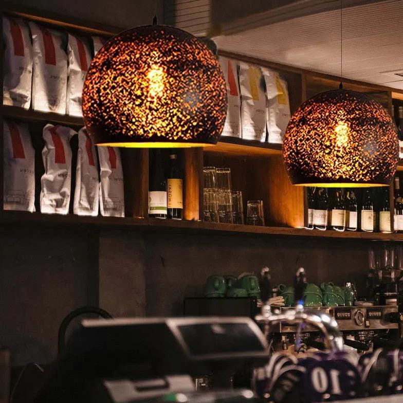 Black Hollow Design Minimalist Dining Room Pendant Light - Clowas