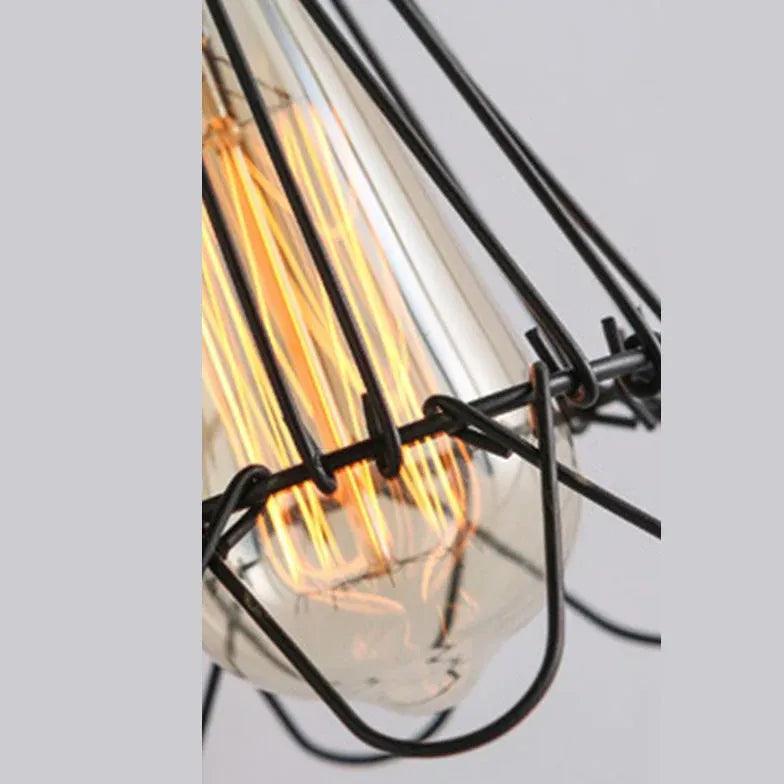 Metal Wire Frame Dining Room Wall Light - Clowas