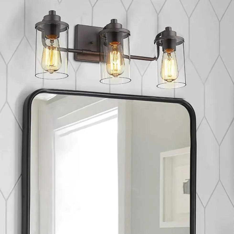 Black Bathroom Wall Light Industrial - Clowas