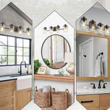 Black Bathroom Wall Light Industrial - Clowas