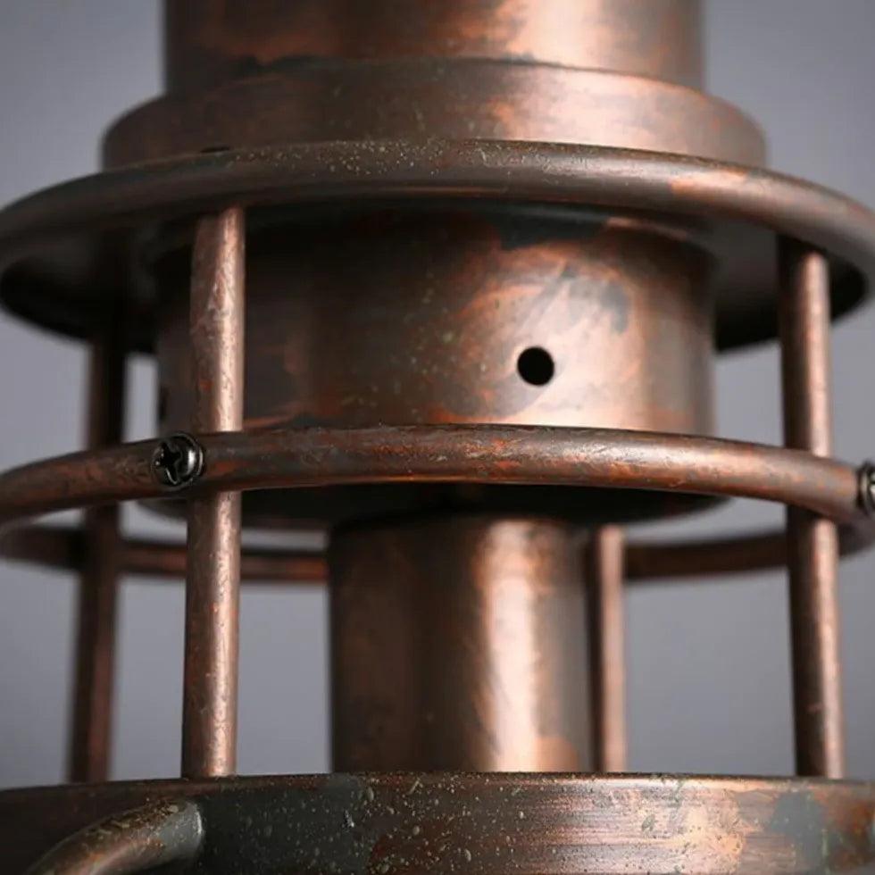 Cage Design Vintage Copper Industrial Pendant Light - Clowas