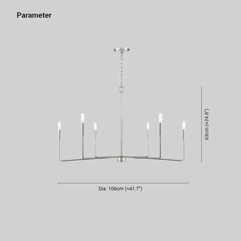 Black Candelabra Industrial Living Room Chandelier - Clowas