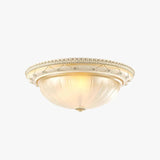 Round Pattern Design Vintage Glass Ceiling Light - Clowas