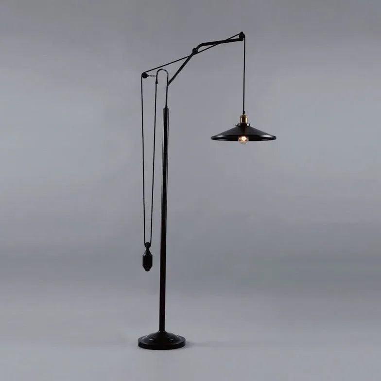 Adjustable Hanging Design Black Floor Lamp - Clowas