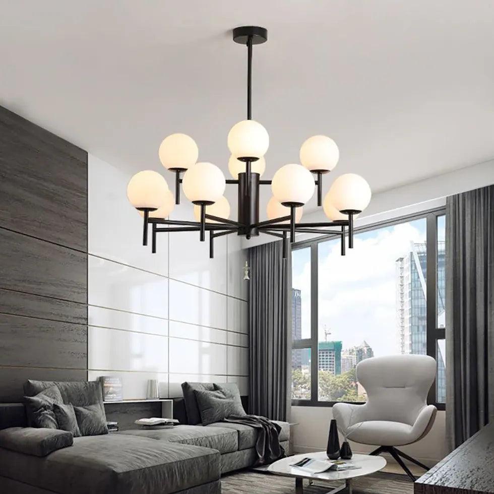 Multi-Light Spherical Glass Modern Chandelier - Clowas