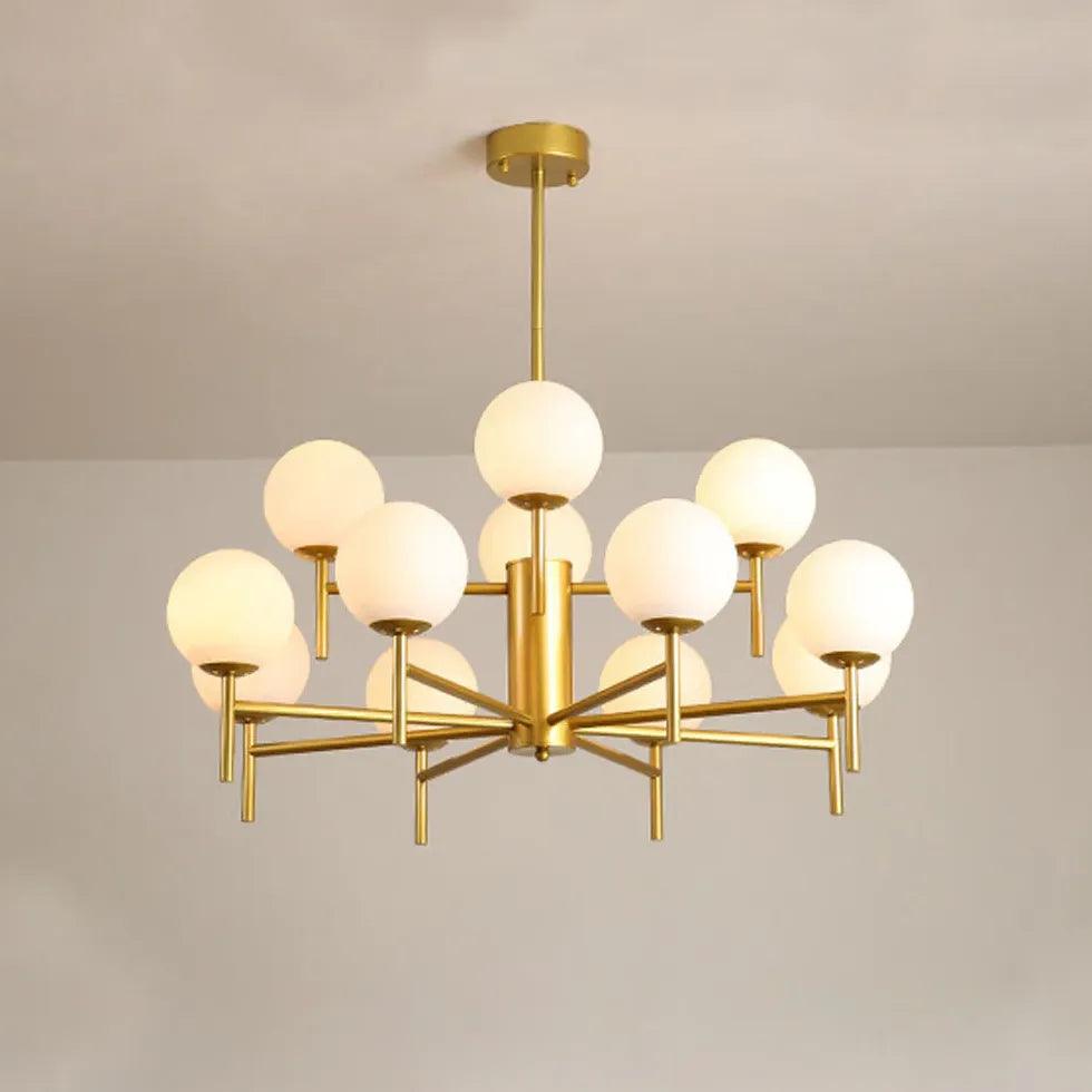 Multi-Light Spherical Glass Modern Chandelier - Clowas