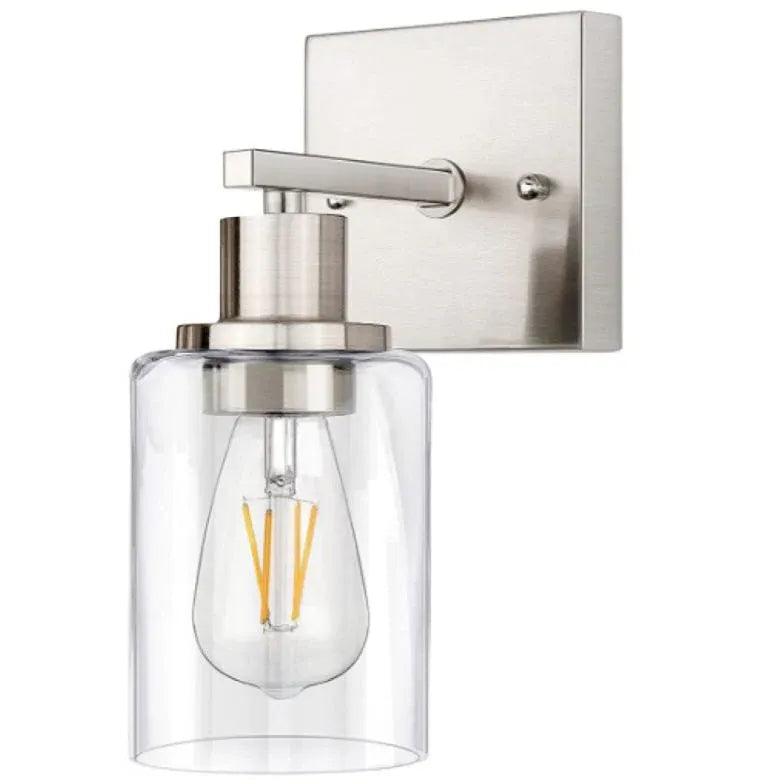 Brushed Nickel Wall Lights Bathroom - Clowas