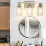 Brushed Nickel Wall Lights Bathroom - Clowas