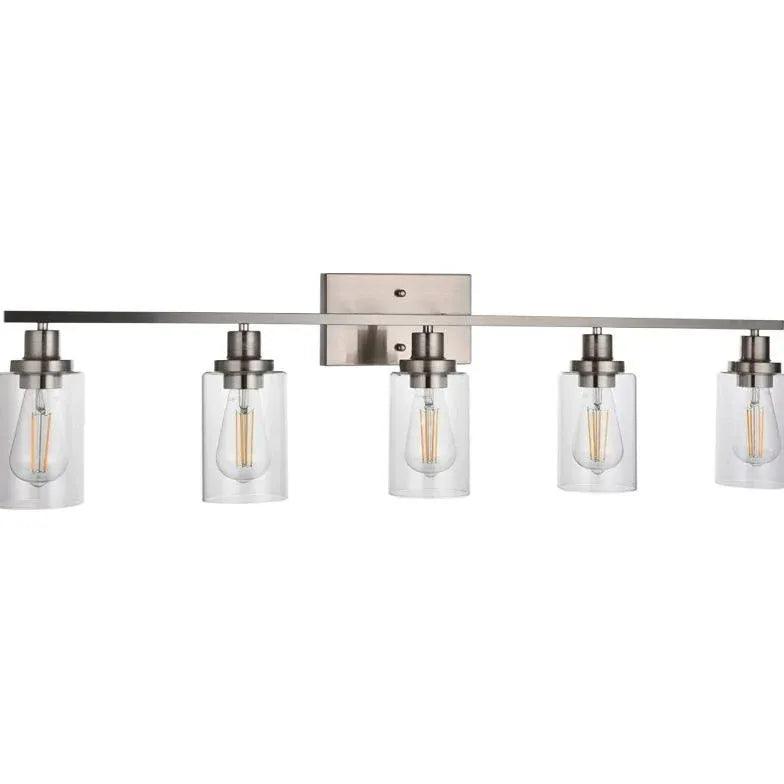 Brushed Nickel Wall Lights Bathroom - Clowas