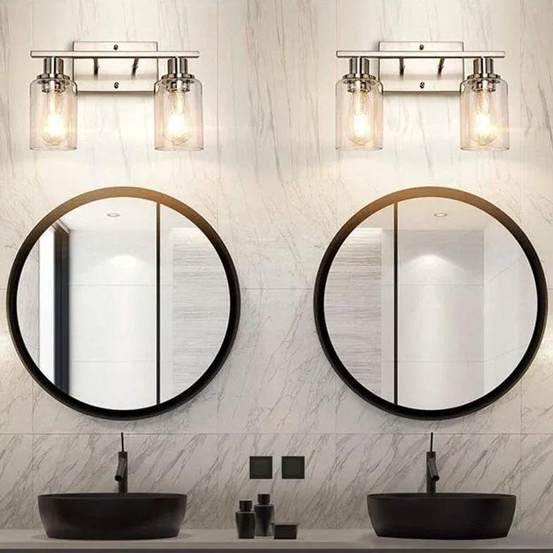 Brushed Nickel Wall Lights Bathroom - Clowas