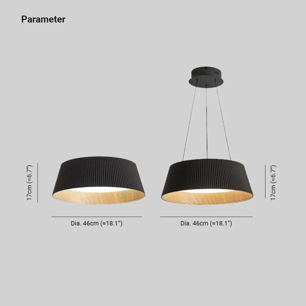 Vertical Texture Minimalist Round Modern Ceiling Light - Clowas