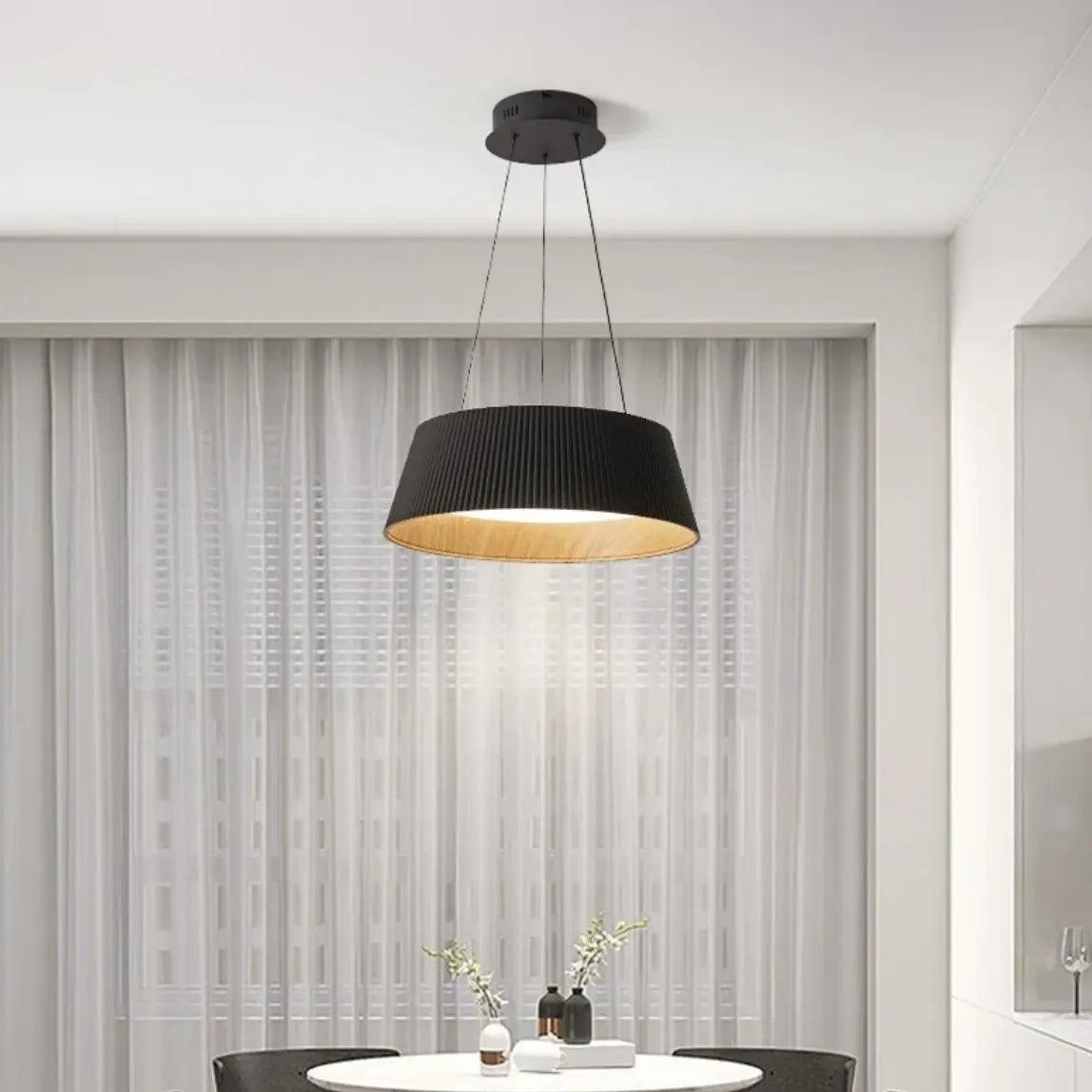 Vertical Texture Minimalist Round Modern Ceiling Light - Clowas