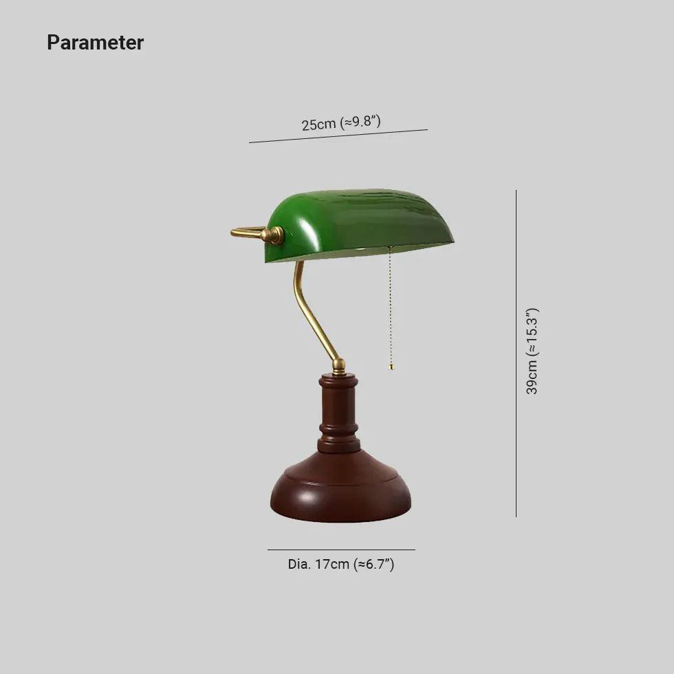 Green Vintage Curved Desk Lamp - Clowas