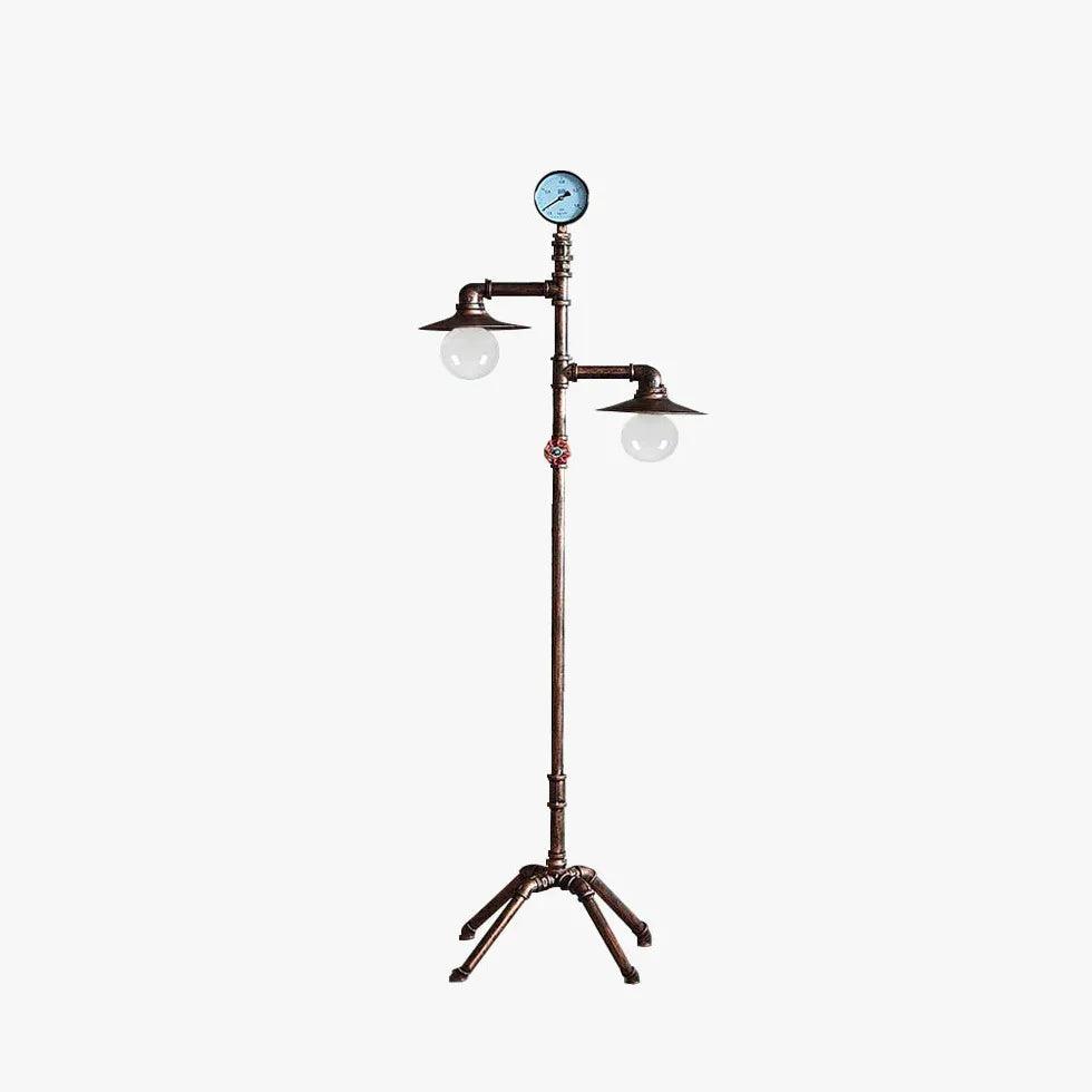 Dual Pipe Design Vintage Industrial Floor Lamp - Clowas
