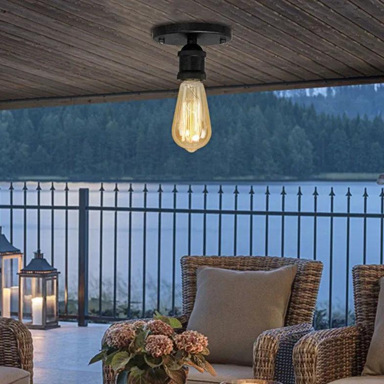 Exposed Bulb Design Recessed Industrial Ceiling Light - Clowas