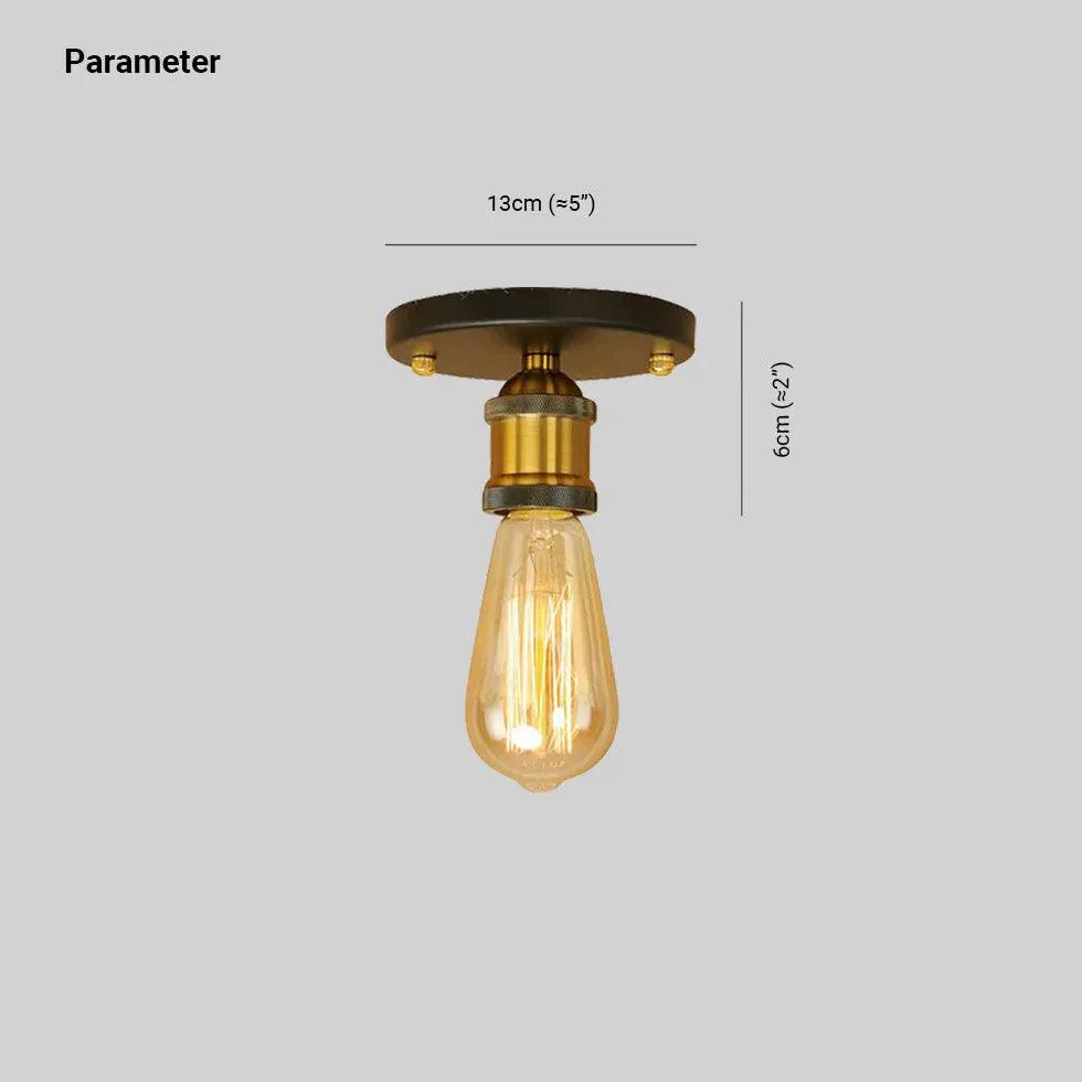 Exposed Bulb Design Recessed Industrial Ceiling Light - Clowas