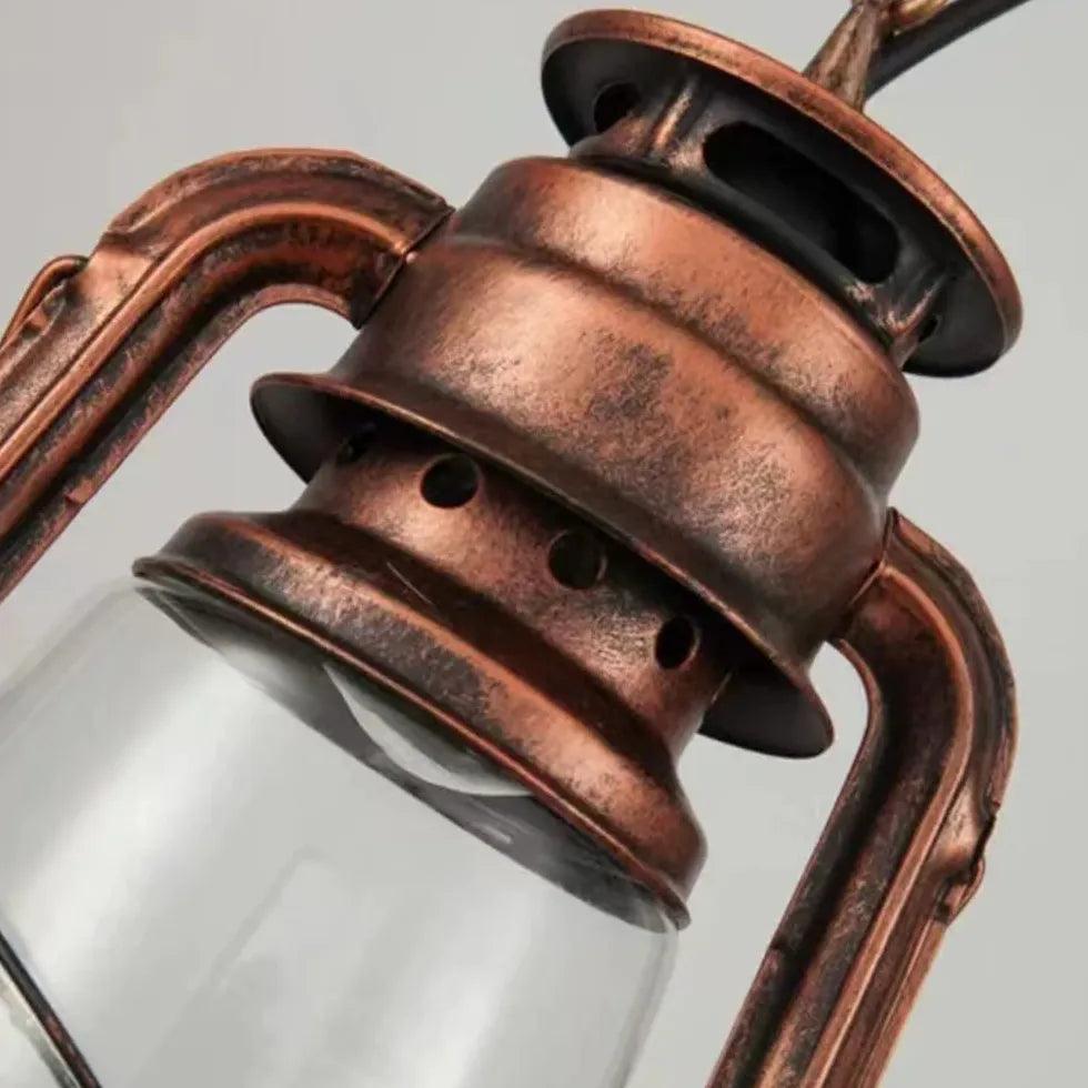 Dual Lantern Design Glass Industrial Pendant Light - Clowas