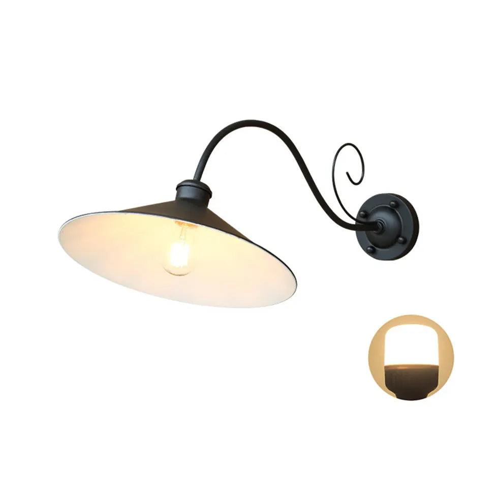 Black Gooseneck Outdoor Light Antique Exterior - Clowas