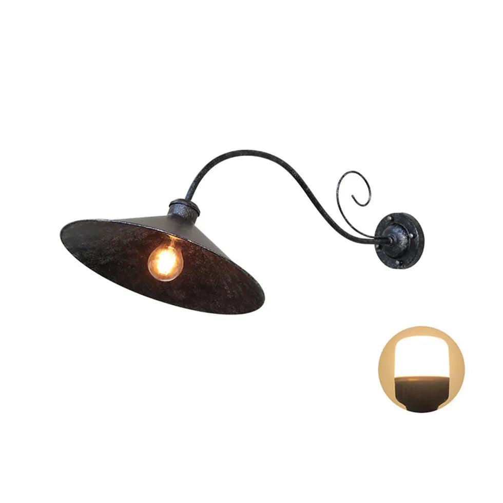 Black Gooseneck Outdoor Light Antique Exterior - Clowas
