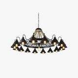 Wheel-Shaped Radiant Design Vintage Chandelier - Clowas