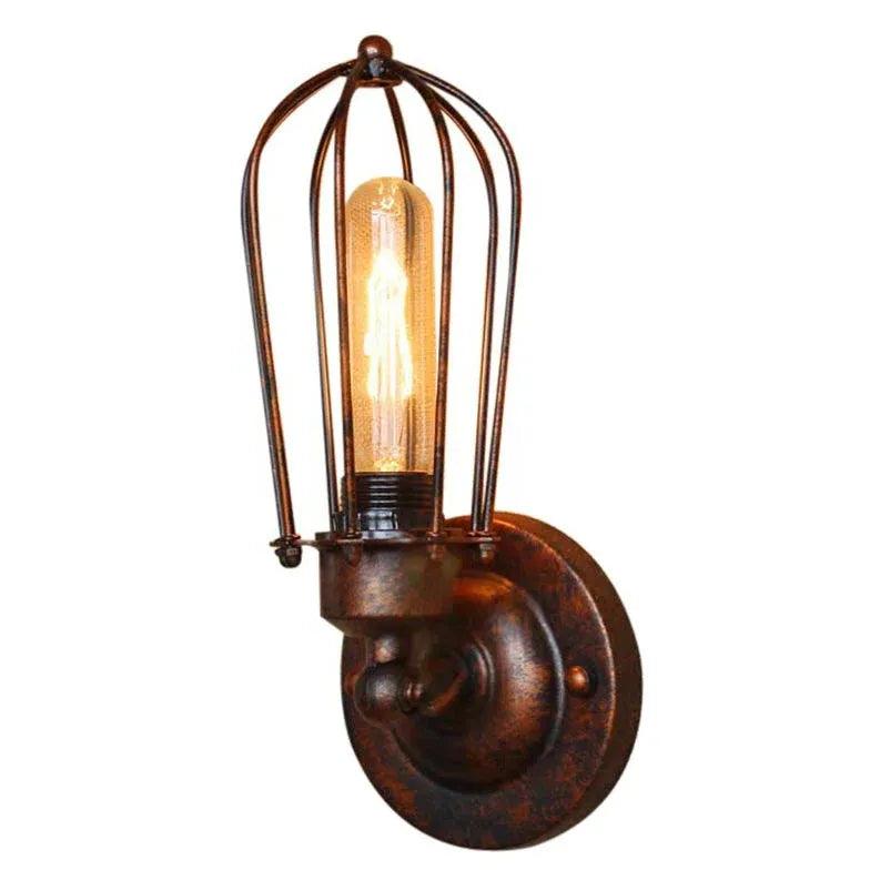 Iron Art Lampshade Vintage Wall Lights - Clowas