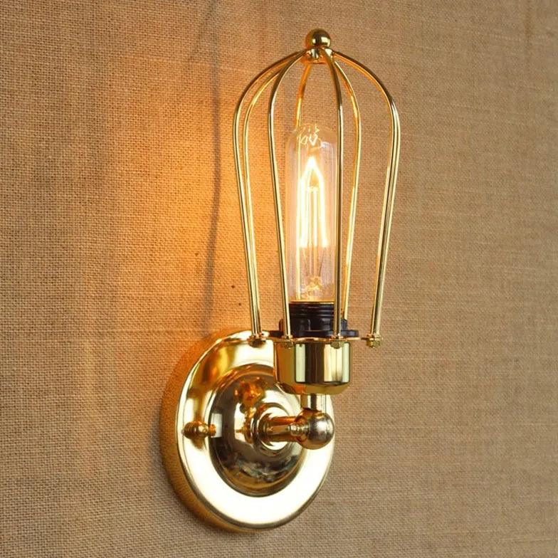 Iron Art Lampshade Vintage Wall Lights - Clowas