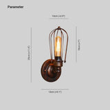 Iron Art Lampshade Vintage Wall Lights - Clowas