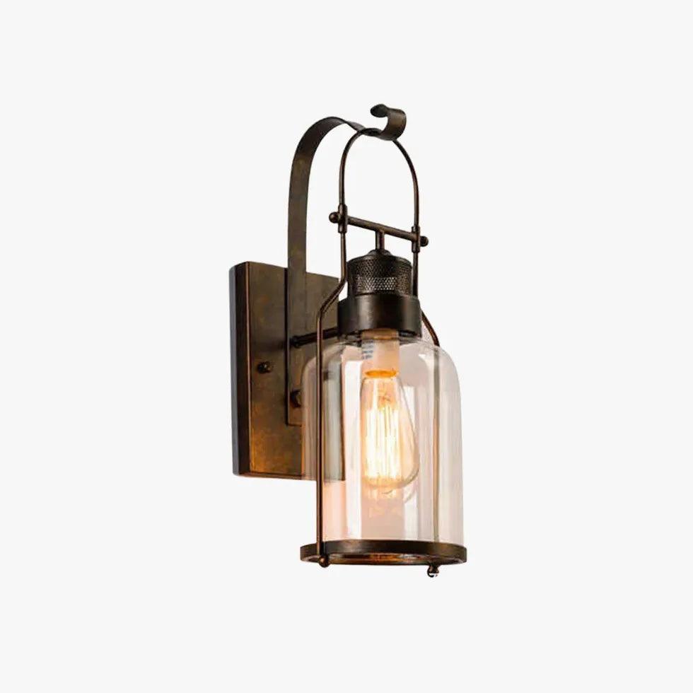 Iron Glass Lantern Vintage Wall Lights - Clowas