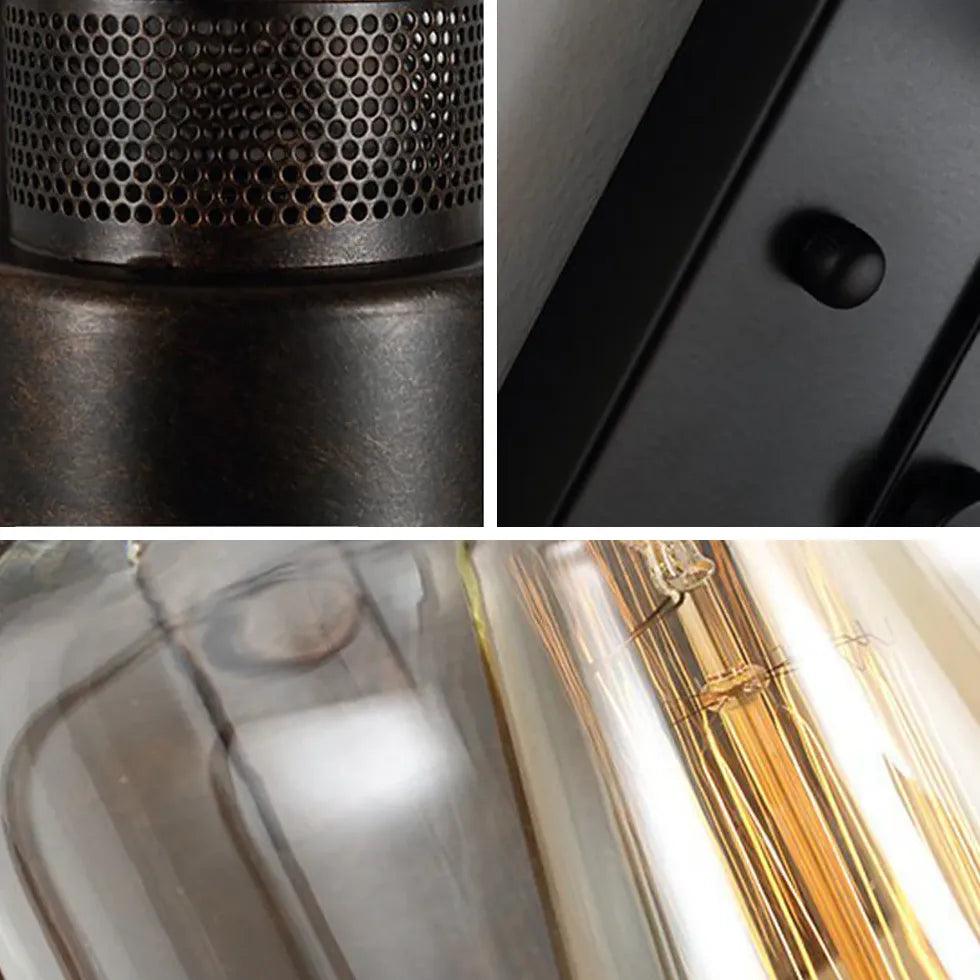 Iron Glass Lantern Vintage Wall Lights - Clowas