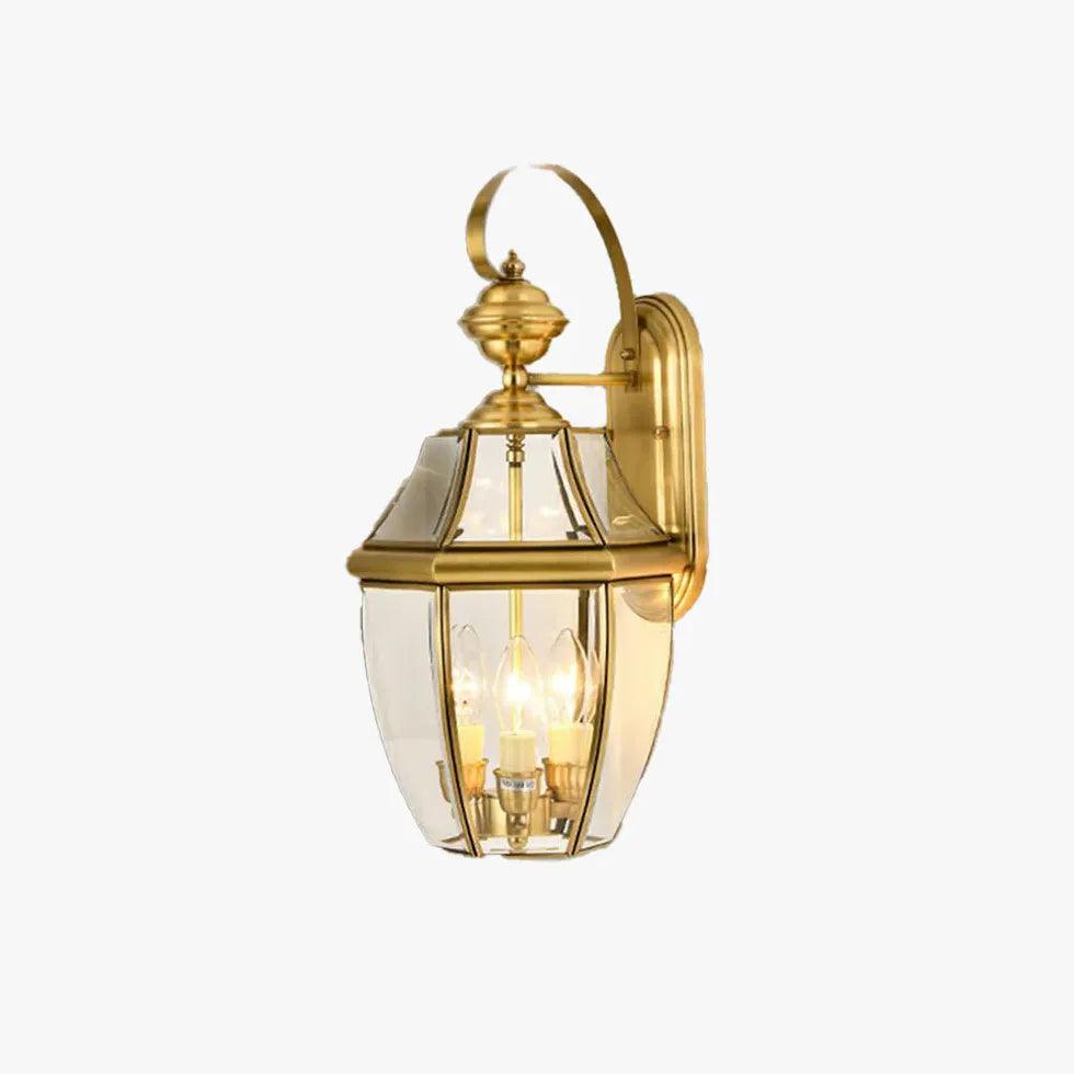 Vintage Brass Outdoor Lantern Lights - Clowas