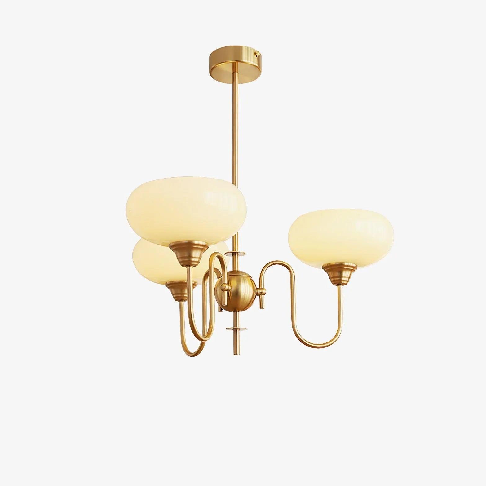 Milky White Glass Vintage Pendant Light - Clowas