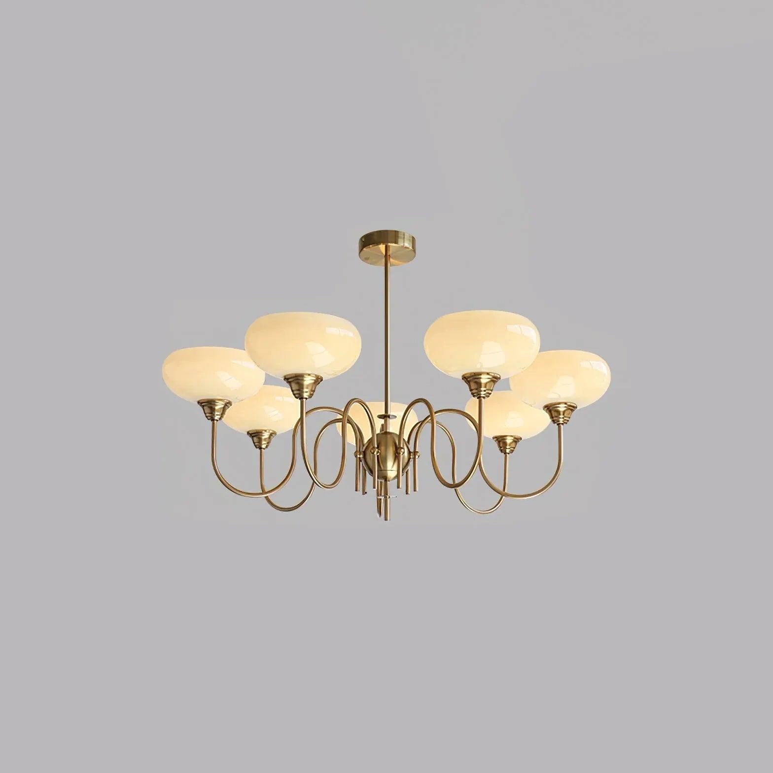 Milky White Glass Vintage Pendant Light - Clowas