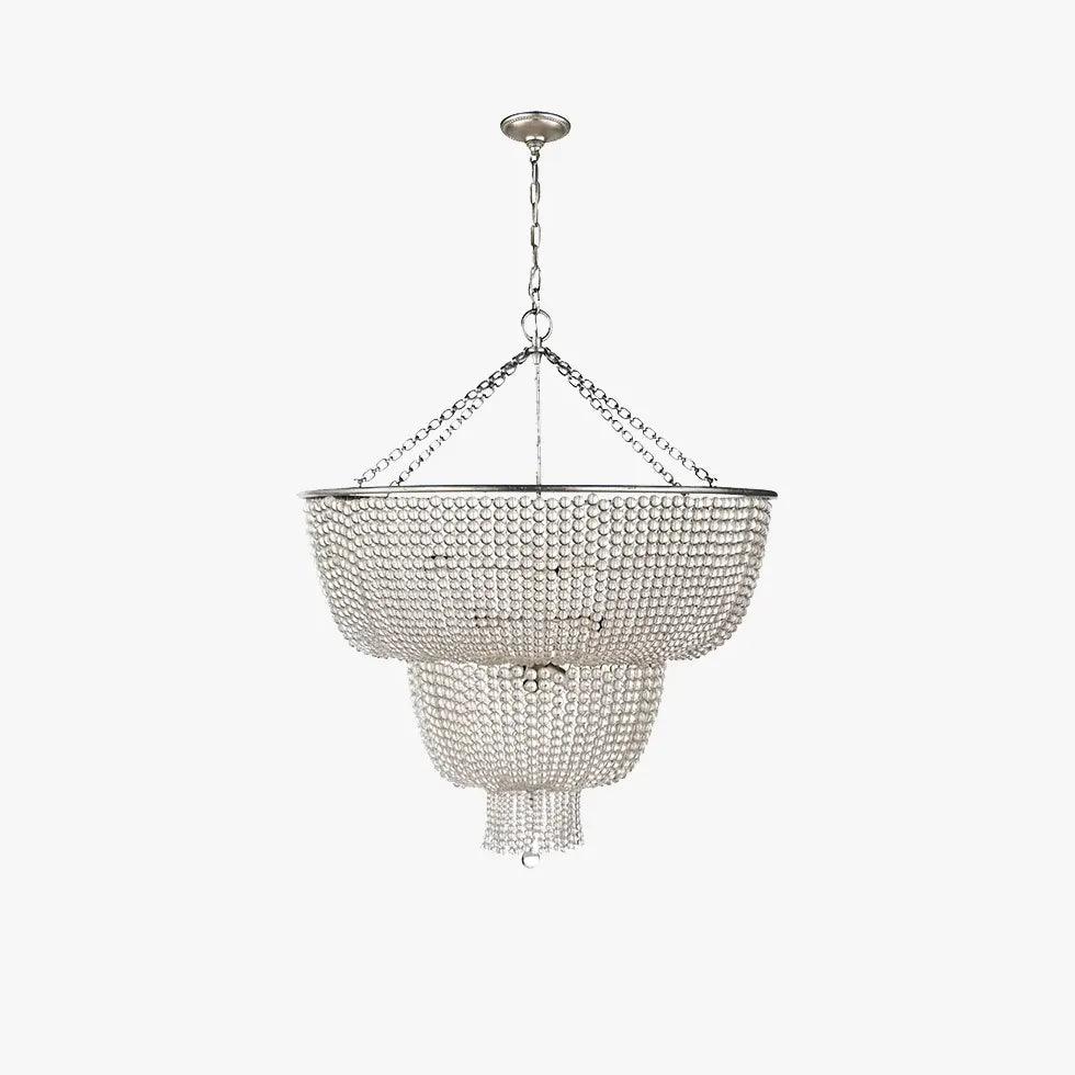 Multi-layered Crystal White Chandelier Pendant Light - Clowas