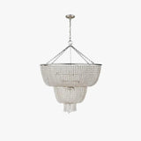 Multi-layered Crystal White Chandelier Pendant Light - Clowas