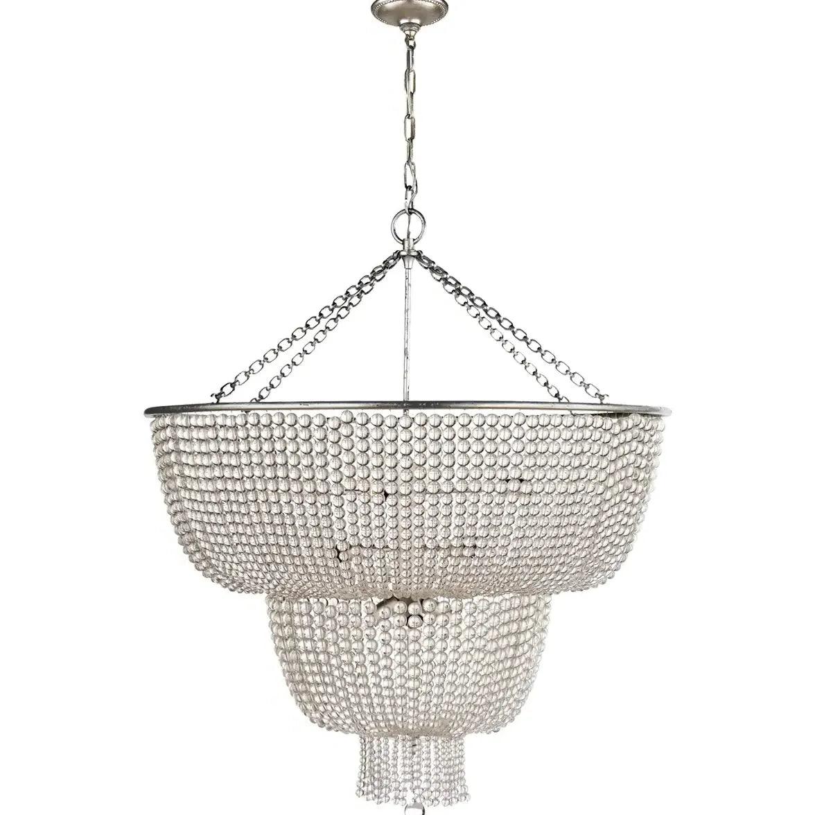 Multi-layered Crystal White Chandelier Pendant Light - Clowas