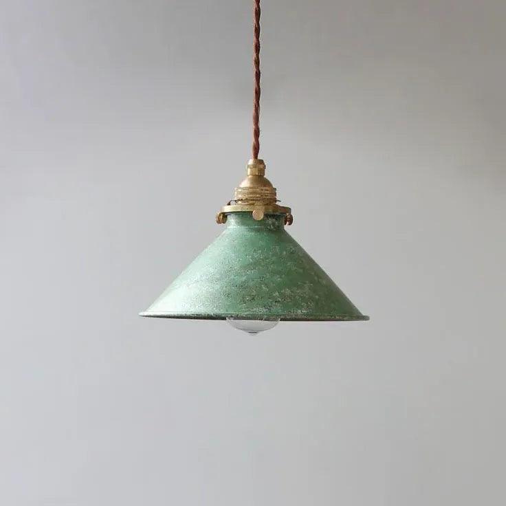 Textured Glass Lampshade Vintage Pendant Light - Clowas