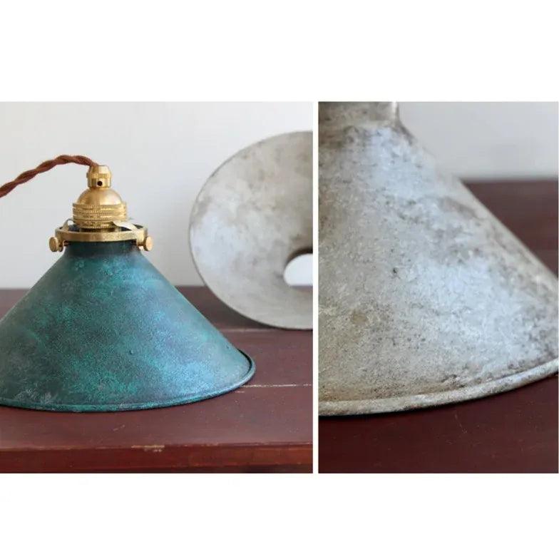 Textured Glass Lampshade Vintage Pendant Light - Clowas